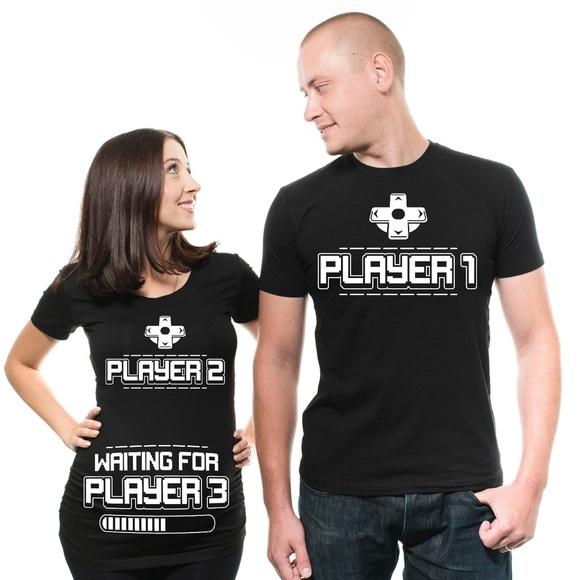Maternity couple shirts 🥰 🎮 - Picture 1 of 5